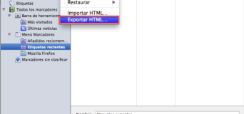 Exportar favoritos de Firefox a Safari