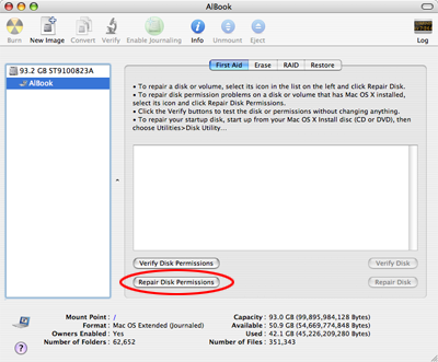 Reparando los registros de Mac OS X