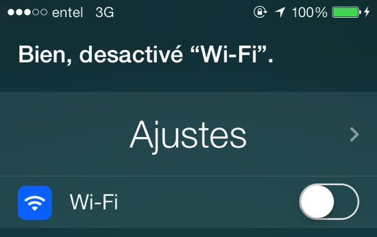 Activa y desactiva el WiFi con Siri