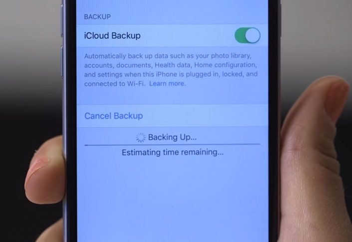Hacer una copia de seguridad del iPhone con iCloud