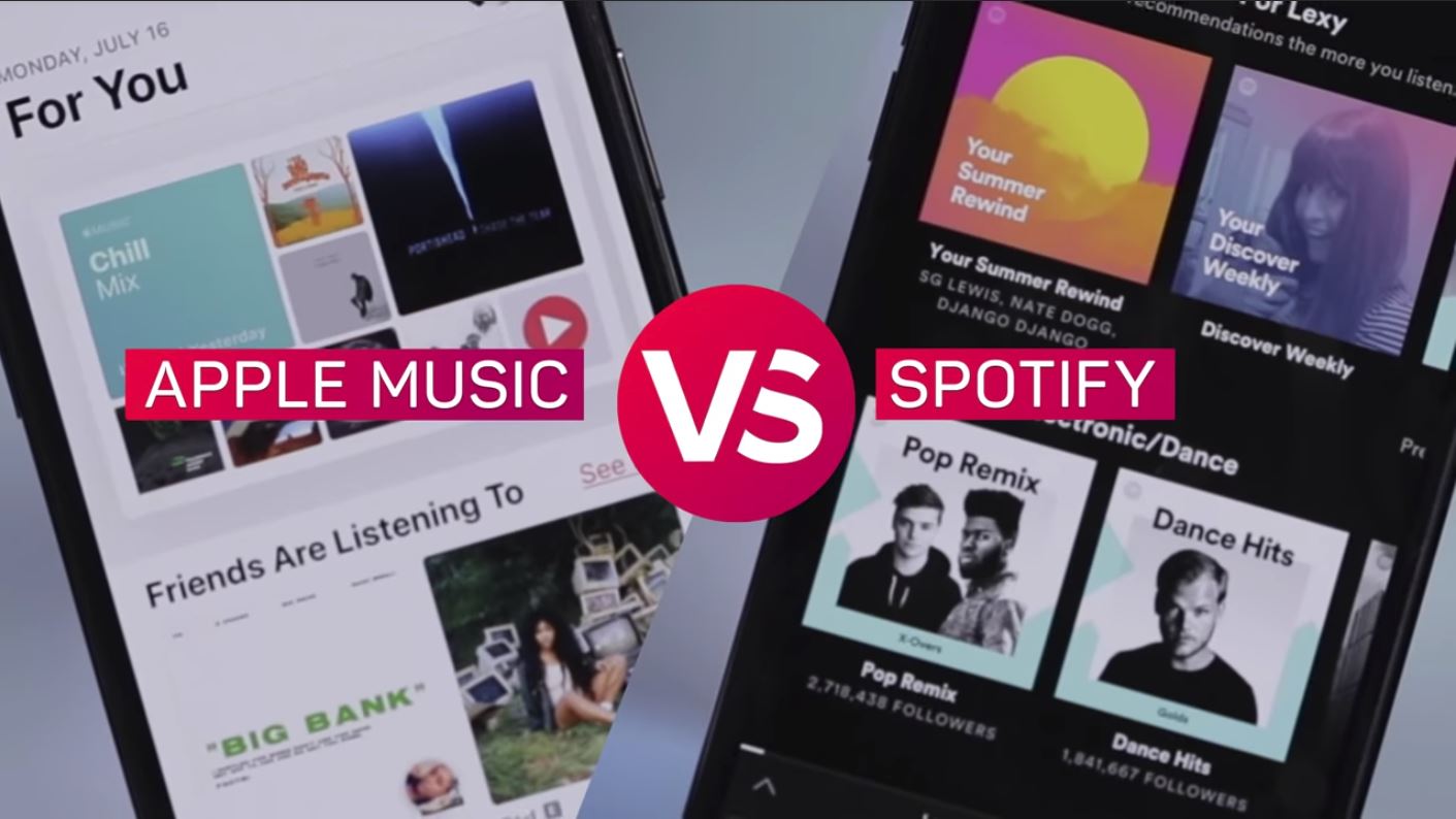 spotify vs apple music on iphone