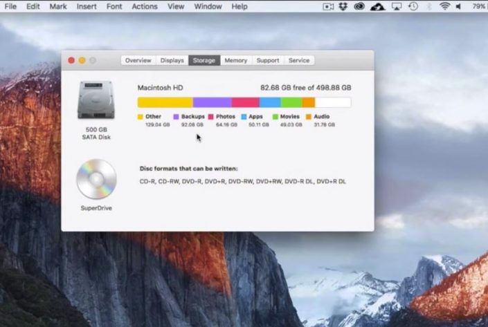 eliminar las copias de seguridad en la Mac